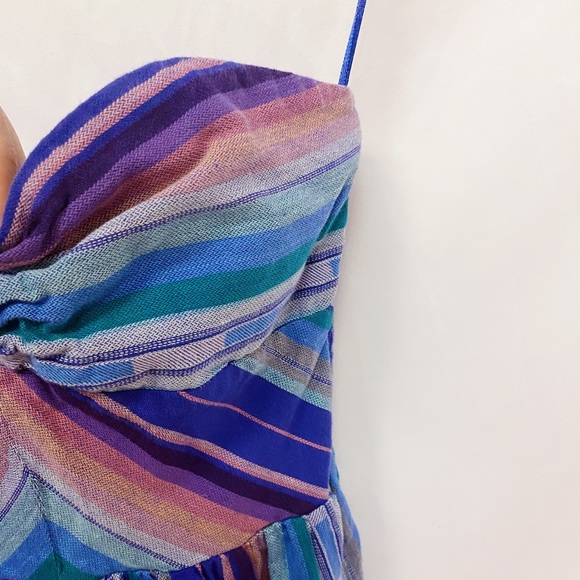 ROXY Striped strapless mini dress - Picture 3 of 15